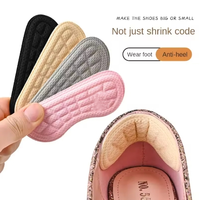 2pcs Semelles Talon Patch Soulagement de la Douleur Anti-usure Coussin Coussinets Soins des Pieds Talon Protecteur Adhésif Ajuster La Taille Chaussures Insérer Semelle Intérieure