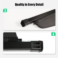 Nouveau style d'accessoires de voiture, garniture intérieure, tablette arrière rétractable, cache-bagages pour Subaru XV Crosstrek