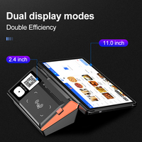 Terminal POS Portátil Android 14.0 de 11 Pulgadas, Certificado GMS, 4GB+64GB, Impresora Térmica de 80mm, NFC, Escáner 2D, Bluetooth, 1 Año de Garantía