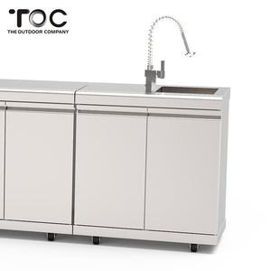 Moderno de acero inoxidable al aire libre de gabinete de cocina con <span class=keywords><strong>barbacoa</strong></span> de <span class=keywords><strong>carbón</strong></span> <span class=keywords><strong>y</strong></span> parrilla de <span class=keywords><strong>Gas</strong></span> - Product Image 5