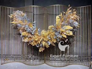 Offre Spéciale support de toile de fond en métal demi-cercle détachable support de toile de fond de mariage - Product Image 4