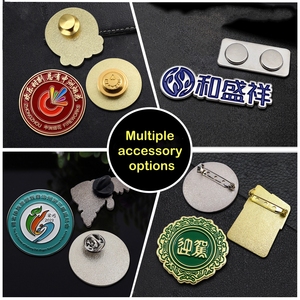 Business Custom <b>Badge</b> Lapel Brooch <b>Pin</b> Gold Metal Medal Crafts Hard Enamel UV Printed Clutch Logo <b>Pin</b> - Product Image 6