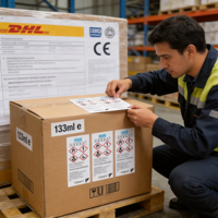 Étiquettes de sécurité multicouches résistantes aux déchirures, autocollants adhésifs imperméables détachables pour la conformité aux matières dangereuses