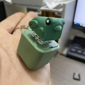 Aflion Best-seller Grenouille en forme de lézard Petit porte-clés 3D <span class=keywords><strong>Keycap</strong></span> Switch Gif Creative <span class=keywords><strong>Keycap</strong></span> avec lumière et son - Product Image 4