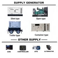 Generador Perkins de 50kw, Grupo Electrógeno Diésel de Bastidor Abierto, Generador Diésel de 63kva, Generadores Diésel de 50KW, 400V, 1800RPM, Certificado CE