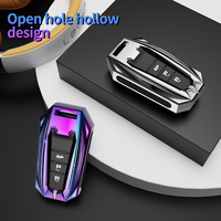 Coque de protection pour clé de voiture en alliage de Zinc, compatible avec Toyota land cruiser COROLLA HIGHLANDER CAMRY RAV4 REIZ LEVIN