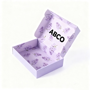 Cajas de Envío de Cartón Corrugado Reciclable, Color Rosa Mate, con Logotipo, Autoarmables, para Regalos, Zapatos, Ropa, Bajo MOQ - Product Image 5