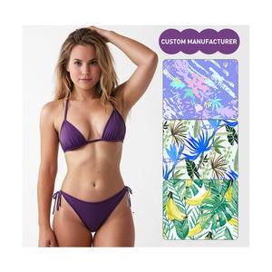 ชุดว่ายน้ำสองชิ้นสำหรับผู้หญิงบิกินี่แบบมีสายแยกขนาดพิเศษสีทึบฟิลด์บาลานซ์ - Product Image 4