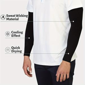 Benutzer definiertes Logo Atmungsaktive feuchtigkeit transportierende Sommer-Basketball-Radsport-Sport UPF UV-Schutz Nylon-<span class=keywords><strong>Arm</strong></span> manschetten für den Außenbereich - Product Image 5