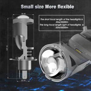 4 Lual UAL Len otorcycle eeadlight reless ireless Ed rorojector Len uto I/Lo Headlamp - Product Image 5