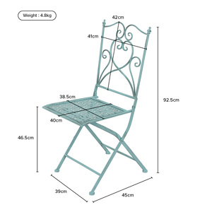 <strong>Cheap</strong> Durable Modern <strong>Folding</strong> Metal Garden Coffee Wedding Dining <strong>Chair</strong> Portable for Restaurant Outdoor Furniture - Product Image 2