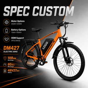 Vélo de montagne électrique ODM Wholesale DM427 27,5 pouces, batterie lithium 48V 27Ah, double suspension, adulte, haute vitesse - Product Image 1