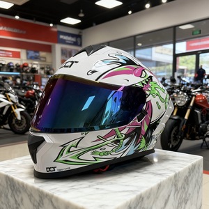 Casque de moto intégral ventilé à double visière, antichoc, pour les voyages sur route - Product Image 2