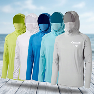 UPF 50 Fishing <b>UV</b> <b>Hoodie</b> Lightweight Breathable Unisex Sun <b>Protection</b> Polyester/Nylon Quick Dry Jersey Apparel - Product Image 1