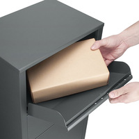 Boîte aux lettres extérieure en métal étanche, polyvalente, sur pied, pour appartement, boîte de dépôt pour lettres et colis