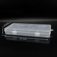 Boîte en plastique PP transparente carrée et rectangulaire écologique, multifonctionnelle, pour le rangement de bijoux, petite boîte, produits ménagers