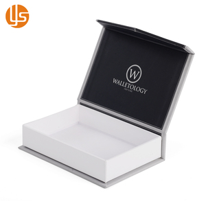 Caja <span class=keywords><strong>embalaje</strong></span> de cartón negro, Cajas de Regalo personalizadas con logotipo de tapa magnética, venta al por mayor de fábrica - Product Image 3