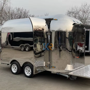 Wholesale Price Cater Ice Cream Mobile Food Trucks Mobile <b>Kitchen</b> Fast Food Truck Trailers With Wheels for Sale - Product Image 1