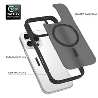 Étui de téléphone portable magnétique personnalisé avec boutons intégrés et recharge sans fil étanche pour iPhone 15 16 17 Plus Pro Max