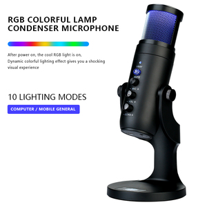 WESTON OEM fábrica tipo C RGB profesional ordenador portátil para juegos Mike Studio condensador USB grabación micrófono para PC portátil - Product Image 3