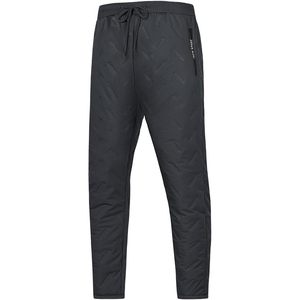 Custom Mens Warm Fleece Sweatpants <b>Sherpa</b> Lined Winter <b>Joggers</b> Pants With Zipper Pockets Athletic Wear - Product Image 6