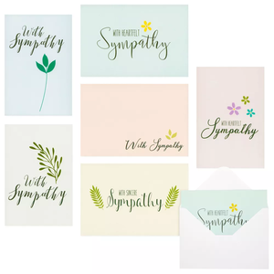 Los mejores saludos de papel Tarjetas de simpatía a granel con sobres Diseños de follaje con sentimientos para <span class=keywords><strong>funeral</strong></span> conmemorativo - Product Image 2