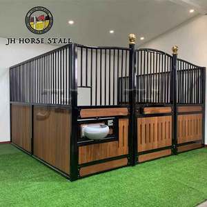 Panneau frontal d'écurie pour chevaux en <span class=keywords><strong>bois</strong></span> de bambou écologique, anti-coup de pied, léger, amovible, porte d'écurie pour chevaux - Product Image 6