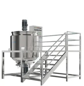 YETO Mixer elektromagenizer 1000L dengan tangki Agitator untuk membuat sampo sabun cair mesin pencampur pemanas elektrik