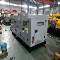 Schallgedämpfter Typ Industrielles Kraftwerk 55kVA 88kVA 135kVA Hochdichte Schalldämmhaube 3-Phasen Geräuscharmes Aggregat Diesel-Generatorset