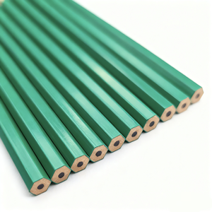 Matite HB in Plastica Verde Senza Legno, Confezione da 12 Pezzi, Matite Colorate a Forma di Stella per Disegno e Scrittura per Bambini - Product Image 3