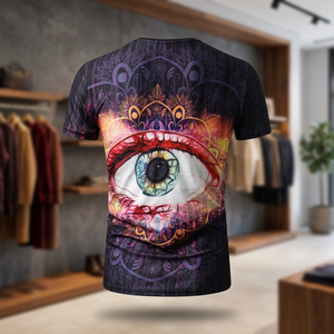 Professional Manufacturing Sublimation <b>Men's</b> <b>T</b>-<b>Shirt</b> 100% Polyester Anti-Wrinkle Quick Dry Short Sleeve Casual Promotional - Product Image 5