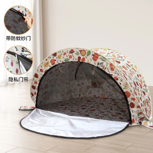 Tente Fruit Moon Bay à ouverture automatique rapide 200x120x100cm avec moustiquaire, rideau de porte et pare-soleil pour pique-nique - Product Image 1