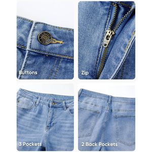 Pantalones Vaqueros de Hombre FOXA, Corte Bootcut, Elásticos, Denim Lavado a la Piedra, Estilo Western, Pierna Recta - Product Image 5
