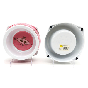 Grosir mangkuk melamin bulat ramah lingkungan baja tahan karat makanan lambat kucing anjing peliharaan - Product Image 4