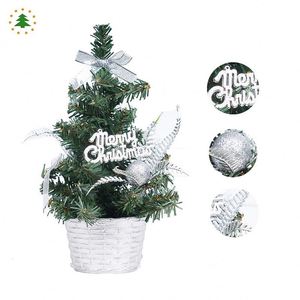 Table Decor Silver and Red Mini Desktop <b>Small</b> <b>Tree</b> 20/30/40Cm Artificial <b>Christmas</b> <b>Trees</b> - Product Image 4