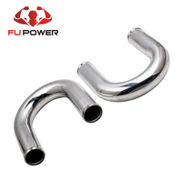 Kit de Bricolaje de 8 Piezas de Tubería de Intercooler Turbo Universal de 3 Pulgadas + Acoplador