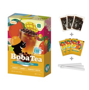 Mango Commercial Bubble Tea Ingredients Microwavable Tapioca Boba Pack Ambient Storage 3 SET For Restaurant Menu - Product Image 3