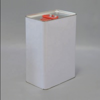 Bidon en fer blanc oblong personnalisé de 10 L pour huile de réfrigération, conteneur en fer blanc avec joint de sécurité pour l'emballage de liquides chimiques
