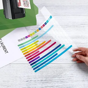 Etiquetas de código de cristal transparente A4 vinilo imprimible de inyección de tinta impermeable para impresora láser papel adhesivo mate esmerilado semitransparente
