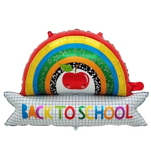 <span class=keywords><strong>Set</strong></span> de Globos de Aluminio de Navidad para la Vuelta al Cole, Globos con Forma de Mochila, Lápiz y Manzana, 50 Piezas/Bolsa, Regalo para Maestros y Aula - Product Image 1