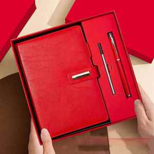 Ensemble cadeau d'entreprise personnalisé avec logo, carnet en cuir PU A5 avec stylo et gobelet isotherme pour la promotion de la marque, ensemble cadeau d'affaires - Product Image 4