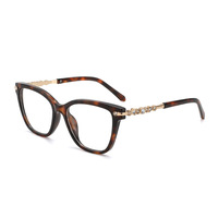Gafas de lectura de diseñador de lujo para mujer, montura de PC blanca elegante, lentes ópticas de diamante, gafas protectoras con diamantes de imitación de cristal