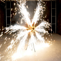 Système de tir de feux d'artifice professionnel SHIYI TP-T100 à double roue rotative, léger, en plastique durable, rotation bidirectionnelle