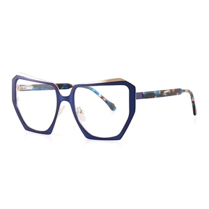 Gl9218 bất thường Cat Eye kính quang học khung thiết kế thương hiệu theo toa kính quá khổ hình học tùy chỉnh Kính mắt - Product Image 4