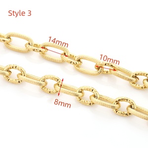 Collier Chaîne à Breloques Personnalisable en Acier Inoxydable 304 Plaqué Or Anti-Ternissure <span class=keywords><strong>Multi</strong></span>-Styles en Rouleau pour la Fabrication de Bijoux DIY - Product Image 4