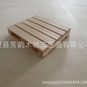 Posavasos cuadrado de madera maciza antideslizante y aislante del calor, base de exhibición para tazas y teteras - Product Image 5