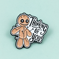 Nouvelle Collection : Épingles de revers colorées à motifs de dessins animés, vente en gros, badges mignons en forme de lettres, cadeaux personnalisés, épingles en métal émaillé, marionnettes.