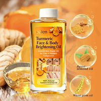 Huile Super Blanchissante au Curcuma Luxfume Private Label 500ml, Anti-Taches Brunes, Anti-Âge, Huile Essentielle Naturelle pour le Visage et le Corps