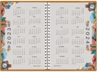 Agenda personnalisé en cuir violet avec anneaux métalliques, carnet à disques, carnet de poche avec stylo/carnets réutilisables