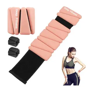 1lb 2lb 4lb Adjustable Wearable Silicone Wrist and Ankle Weights Bracelet Band Sports Wrist and Ankle Bangles